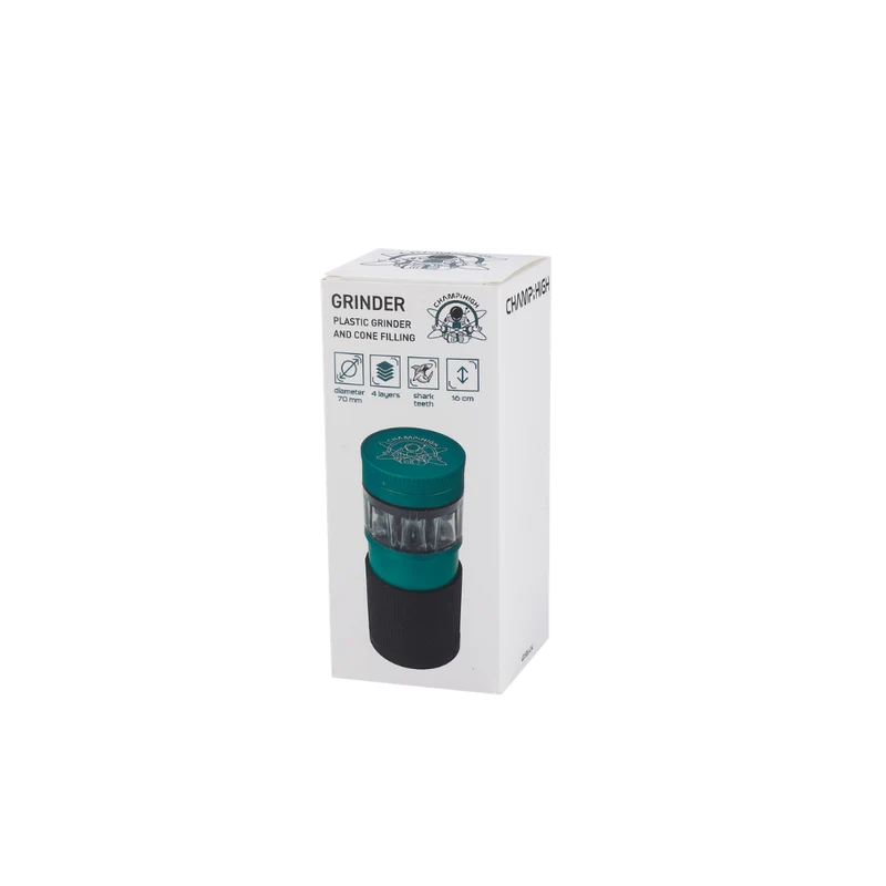 CHAMP HIGH GRINDER - Plastik mit Kegelfüllfunktion - 6er