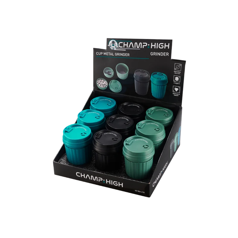 CHAMP HIGH GRINDER - Metal with in Cup size - 9er