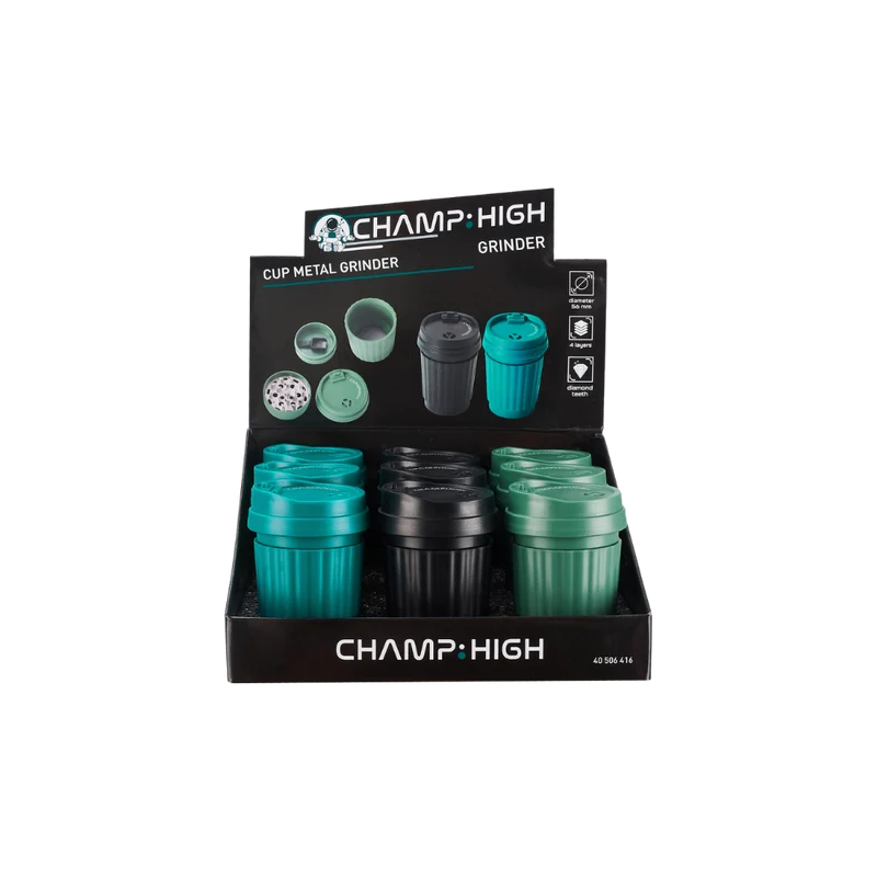 CHAMP HIGH GRINDER - Metal with in Cup size - 9er