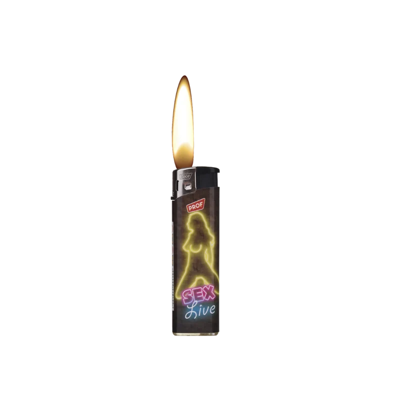 PROF FEUERZEUG - Electronic Lighter Neon Redlight District