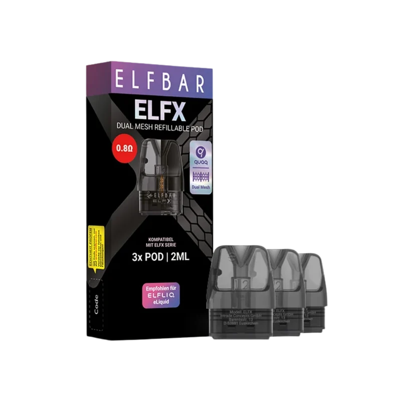 Elfbar - ELFX Refillable Pods 10x3 - 0.8 Ohm