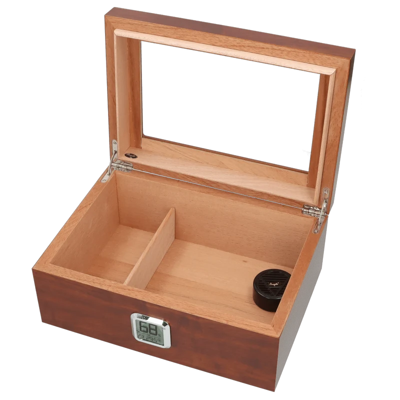 Angelo 50-75 Cigar Humidor med Glaslåg