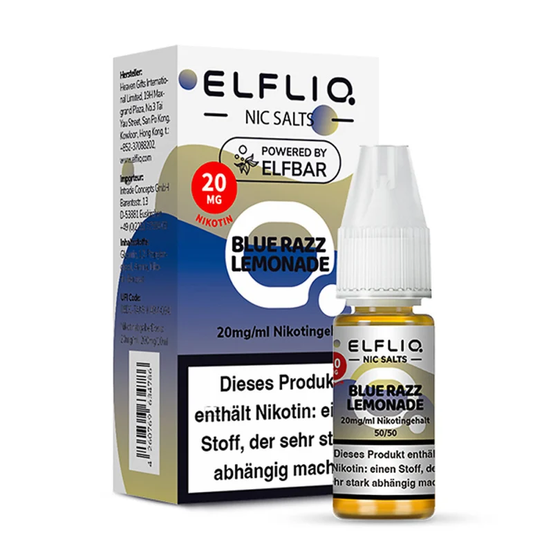 ELFLIQ 20mg/ml BLue Razz Lemonade