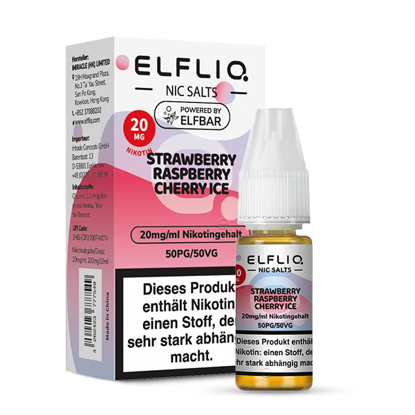 ELFLIQ Strawberry Rasberry Cherry Ice 20mg/ml