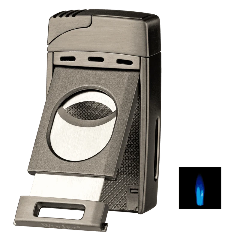 Winjet Premium Feuerzeug 2xJet mit Cutter Ring 58