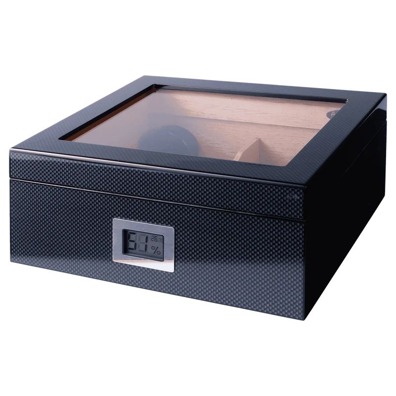 Angelo Humidor Carbon-Optik, 26x22x11,5cm