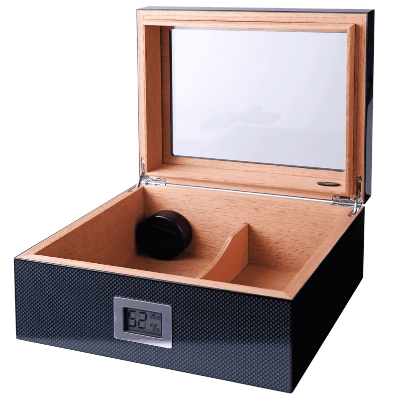 Angelo Humidor Carbon-Optik, 26x22x11,5cm