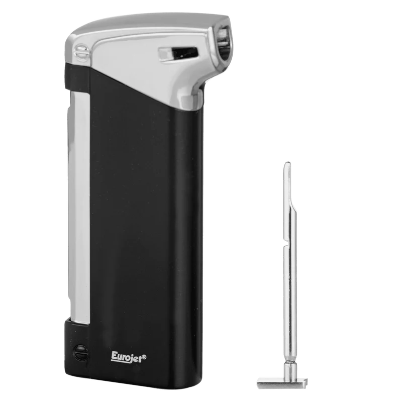 Eurojet Feuerzeug Pfeife, Piezo, mit Stopfer