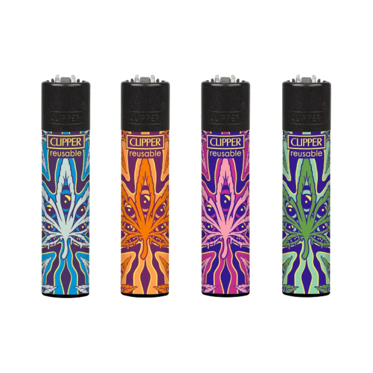 Clipper Feuerzeug «Psychedelic Leaf» (48er-Display)