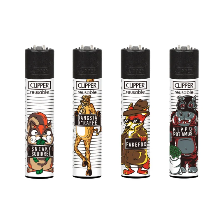 Clipper Feuerzeug «Mugshots D» (48er-Display)