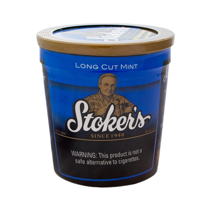 Stoker's Long Cut Mint – Kautabak aus den USA, 5 × 34 g