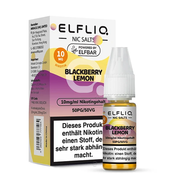 ELFLIQ 10mg/ml Blackberry Lemon