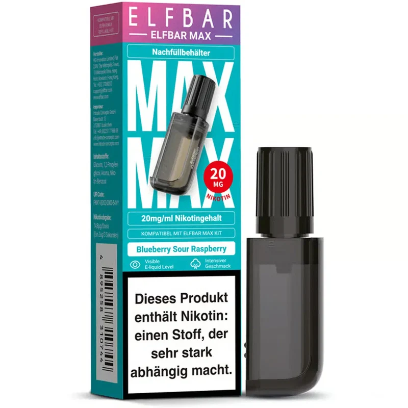 Elfbar MAX – Blueberry Sour Raspberry – Prefilled Pod