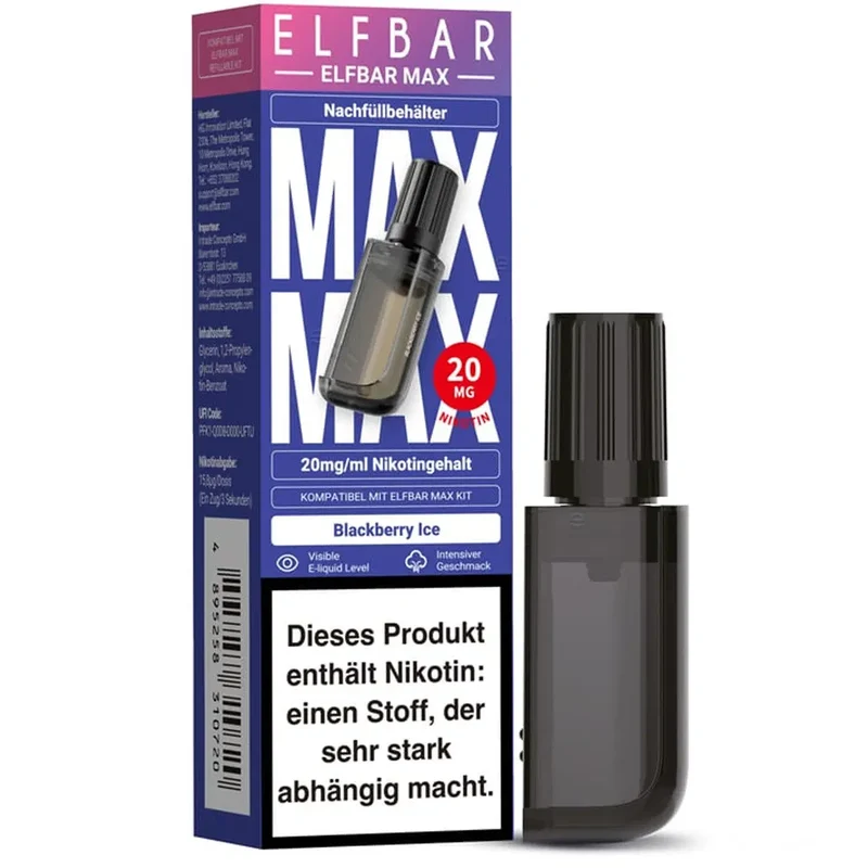 Elfbar MAX – Blackberry Ice – Prefilled Pod