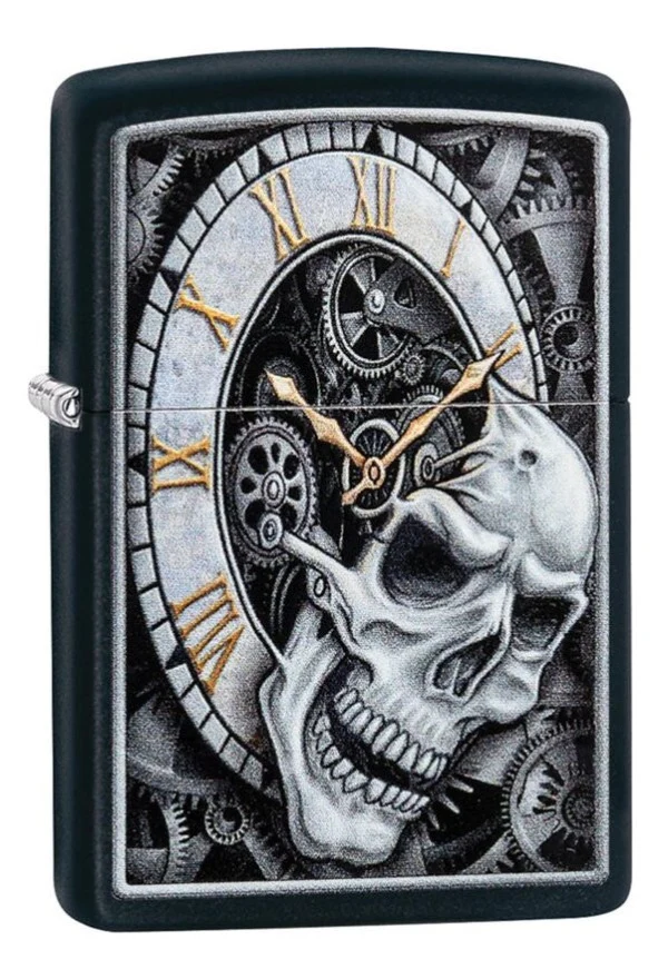 Zippo Skull Clock 218 Skull Design