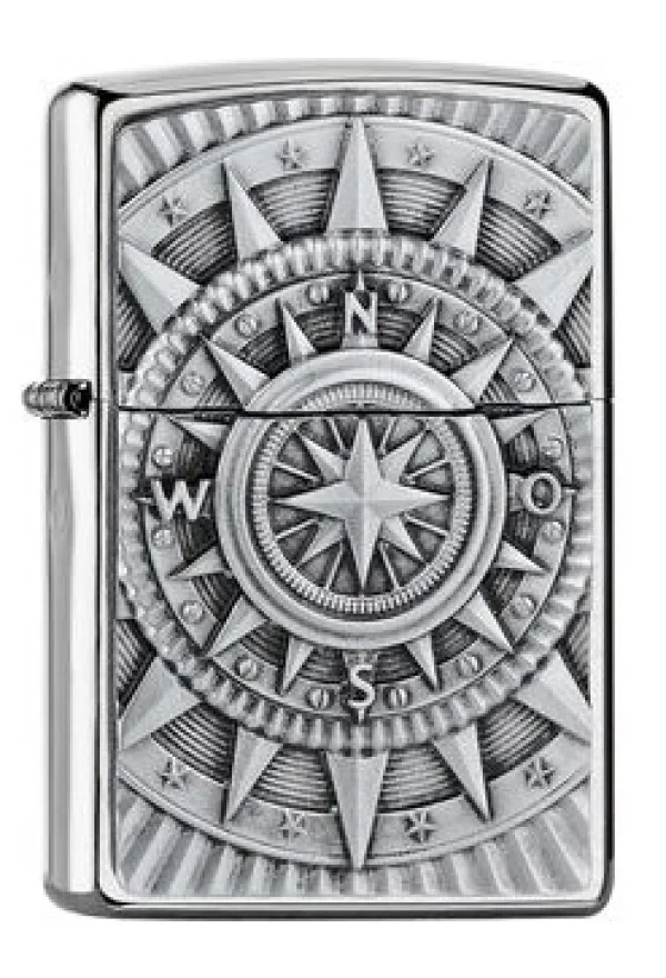 Zippo Pocket Lighter Compass Emblem