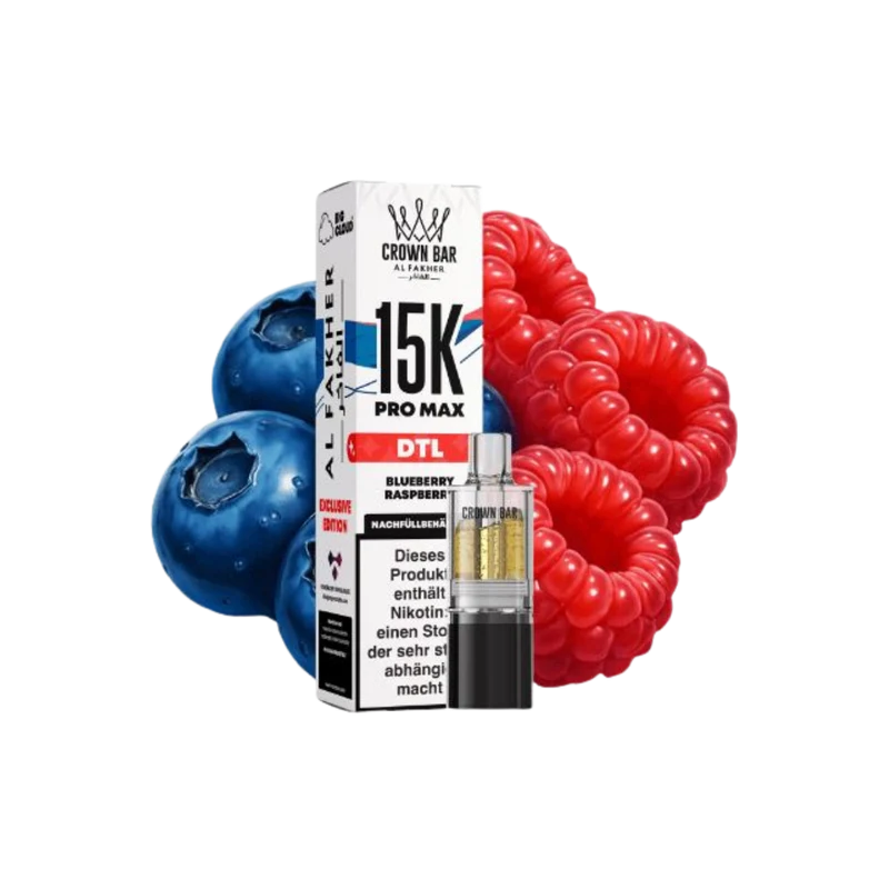 AL FAKHER - 15K Pro Max Pod - Blueberry Raspberry