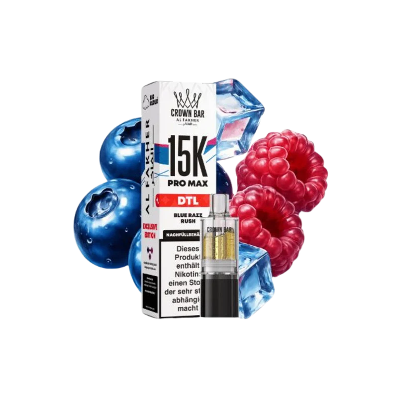 AL FAKHER - 15K Pro Max Pod - Blue Razz Rush