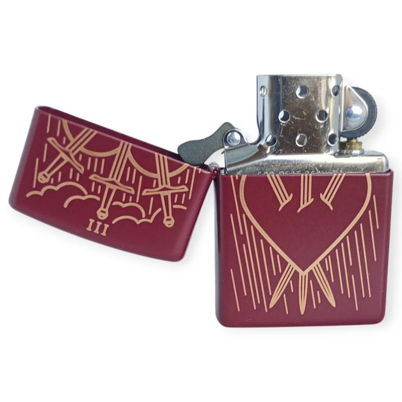 Zippo 60007475 Merlot Heart Swords Lighter