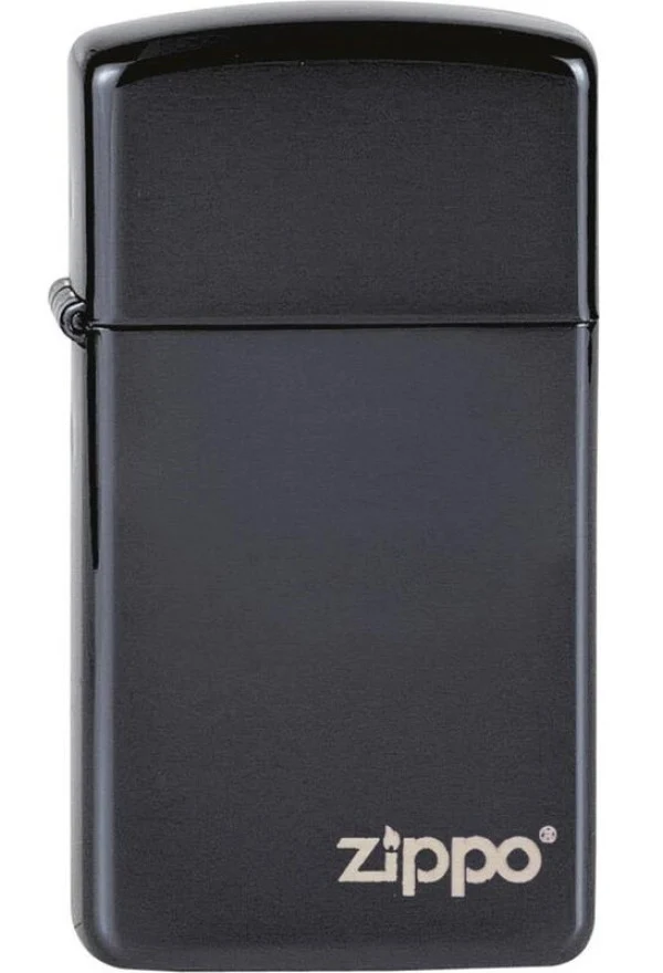 Zippo Slim Ebony Z Logo High Polish Black