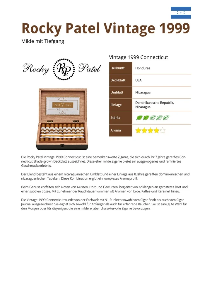 Rocky Patel Vintage 1999 Robusto