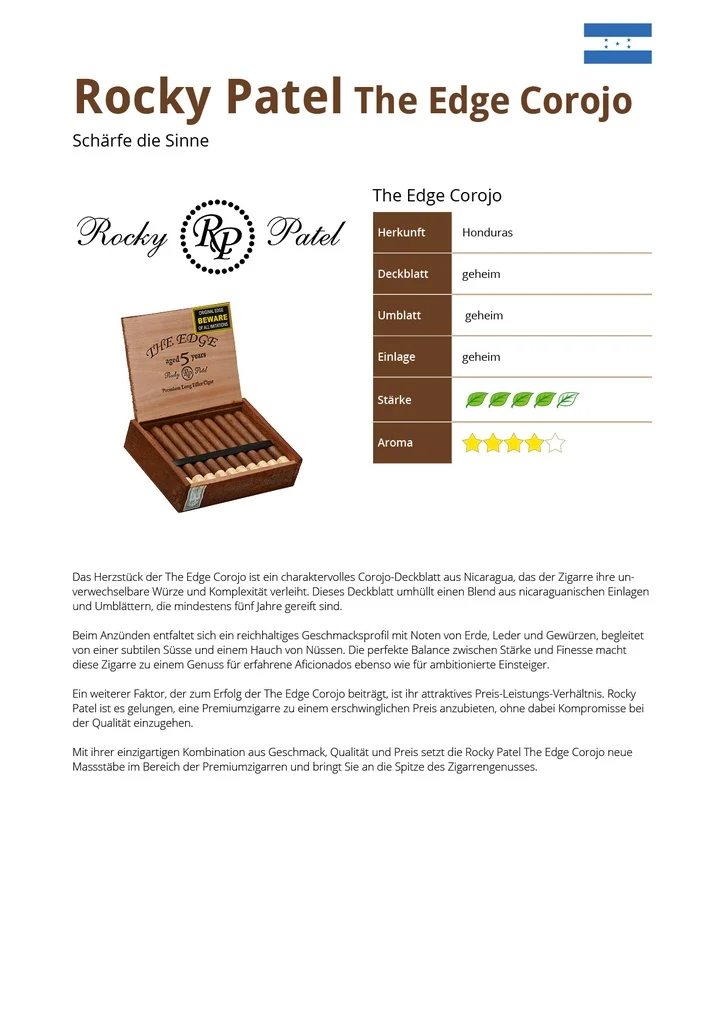 Rocky Patel The Edge Corojo Robusto