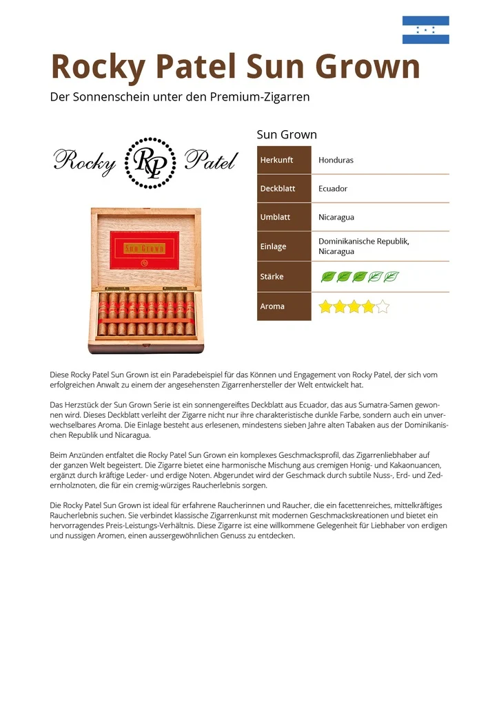 Rocky Patel Sun Grown Toro