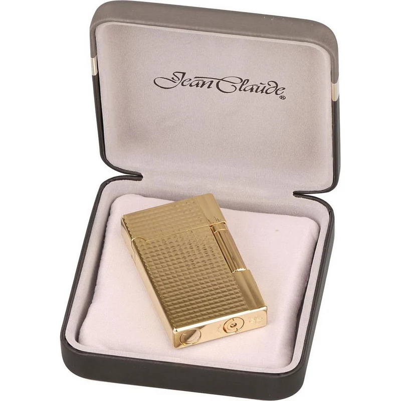 JEAN CLAUDE Flint Lighter DUSTIN - Gold Waffle
