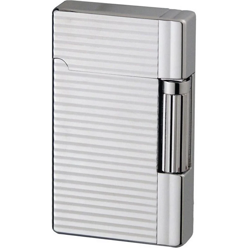 JEAN CLAUDE Flint Lighter DUSTIN - Chrome/Stripes