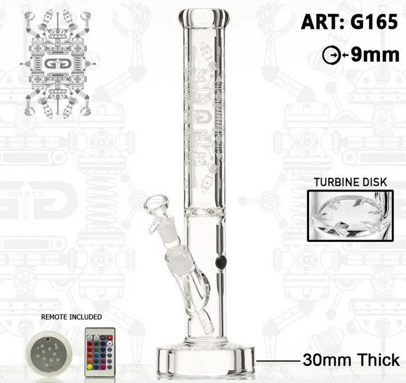 Crystal Series Straight Bong