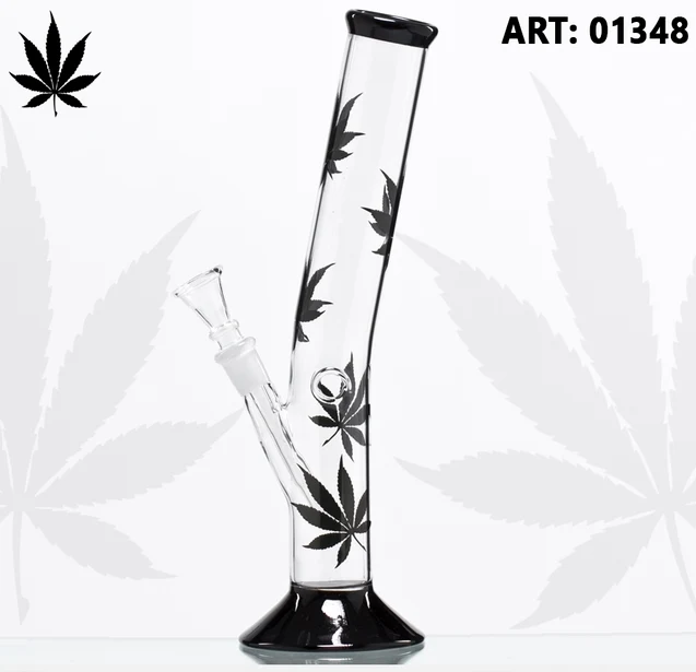 Black Leaf Glas Bong