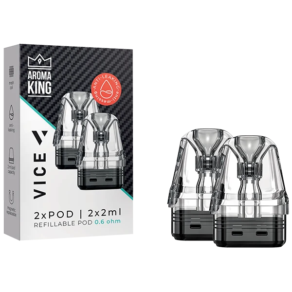 Aroma King VICE 2 x refillable Pod 0.6 Ohm