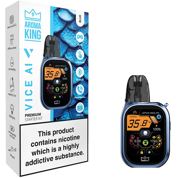 Aroma King VICE AI Starter Kit Blue (Device + Pod)