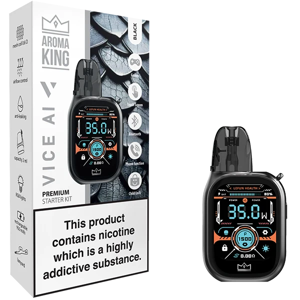 Aroma King VICE AI Starter Kit Black (Device + Pod)