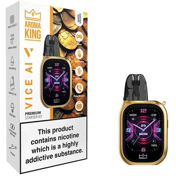 Aroma King VICE AI Starter Kit Gold (Device + Pod)