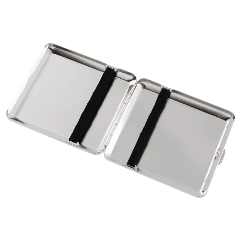 Angelo Zigaretten Etui Metall Chrom Satin, 18er, Gummi