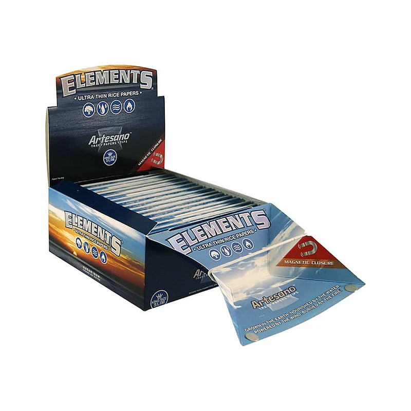 Elements Artesano King Size Slim Papers + Tips – 15 Stück