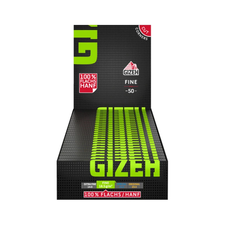 GIZEH Black SW Fine Blättchen (25 Stück)