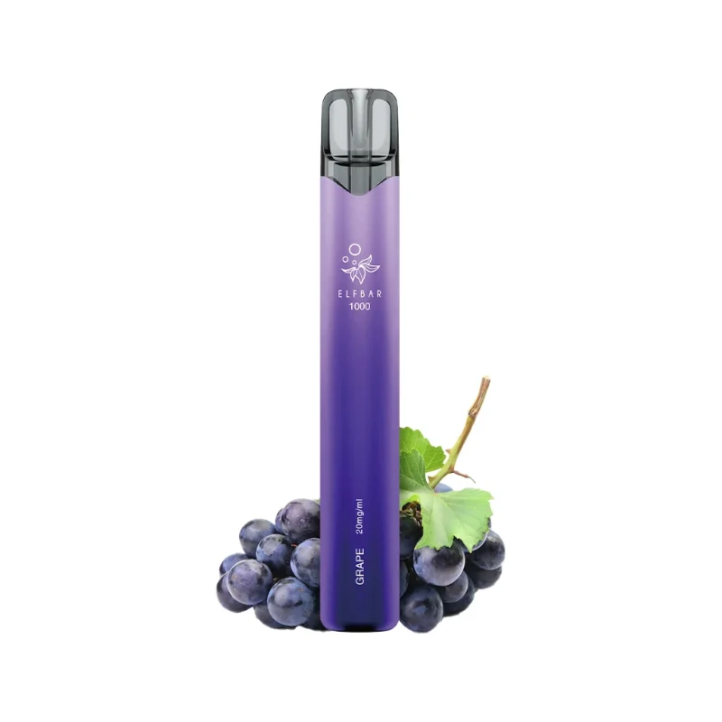 Elf Bar 1000 Einweg Vape Grape (20 mg / 1000 Puffs)