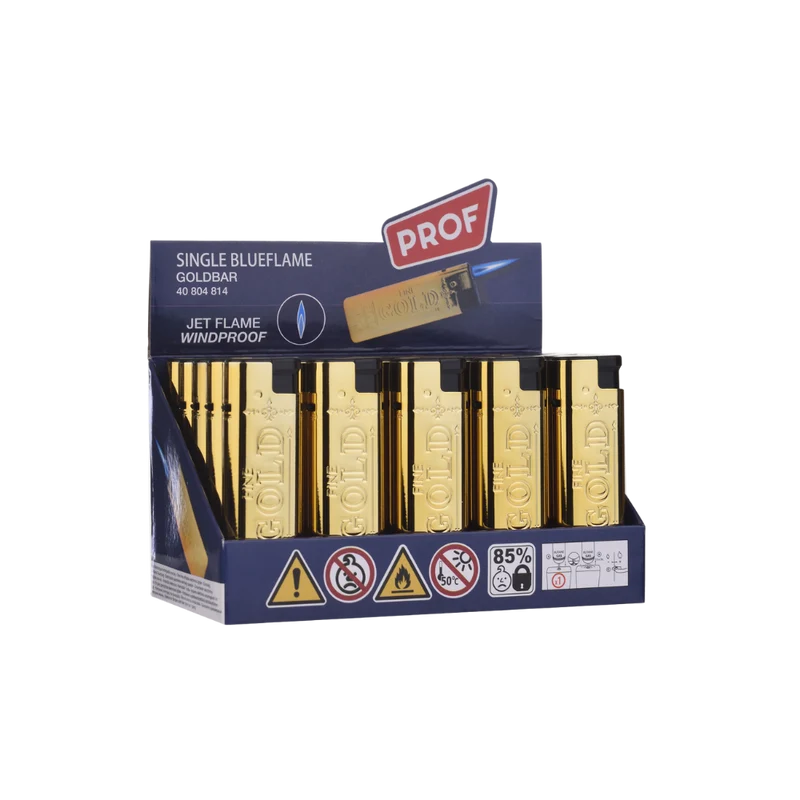 PROF FEUERZEUG - Single Blueflame Goldbar