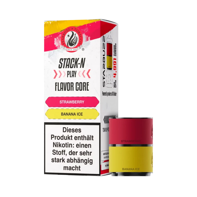 Starbuzz Stack-N-Play Pods - Strawberry + Banana Ice
