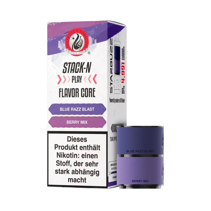 Starbuzz Stack-N-Play Pods - Blue Razz Blast + Berry Mix