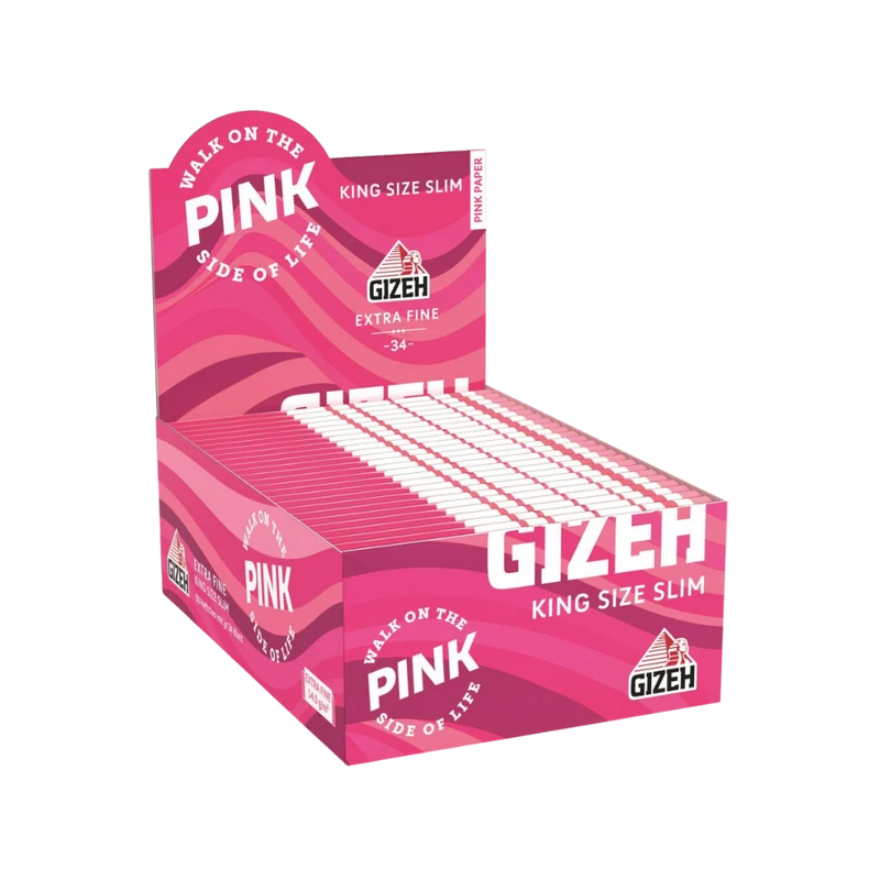 GIZEH BLACK - King Size Slim All Pink (50er)