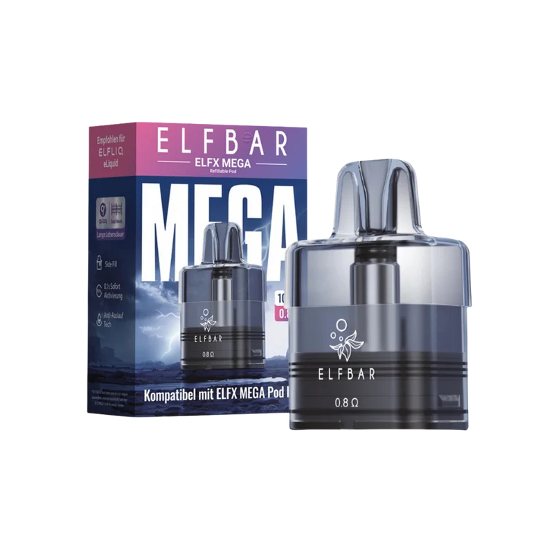 Elfbar - ELFX MEGA - Refillable Pod - 0,8 Ohm 10ml