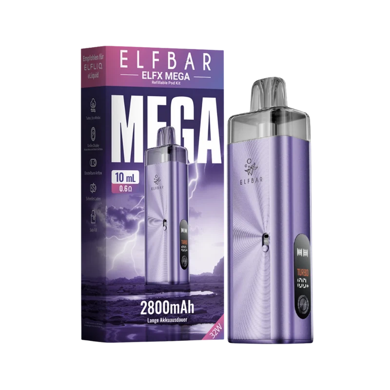 Elfbar - ELFX MEGA Pod Kit - Purple