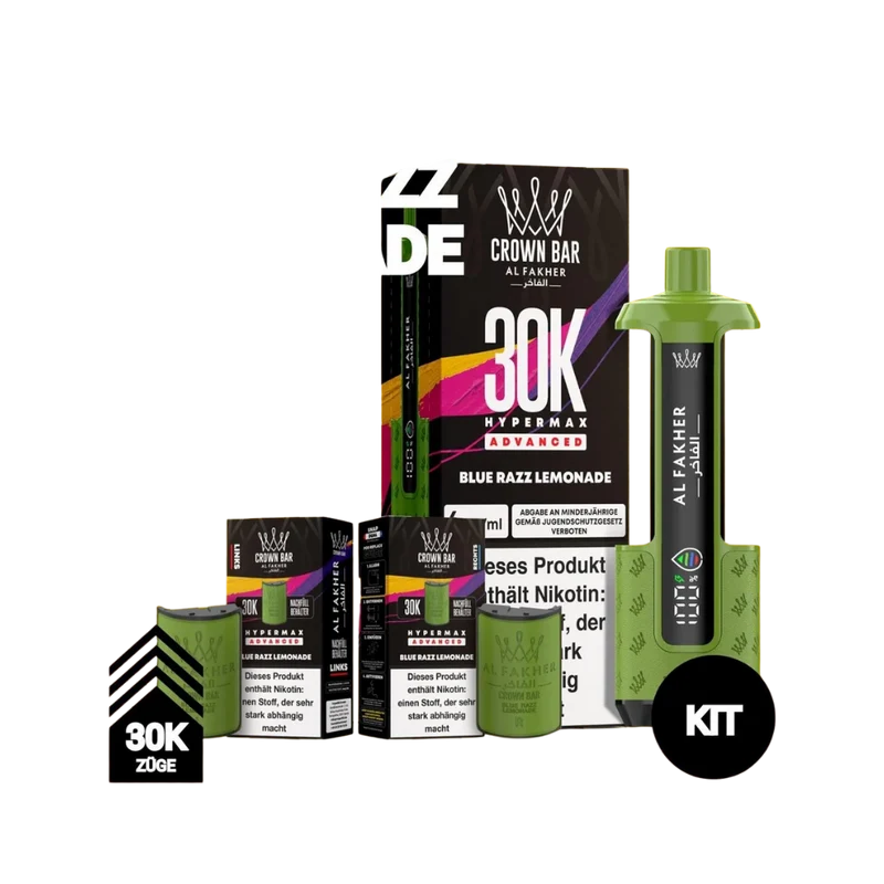 AL FAKHER - 30K Hypermax Blue Razz Lemonade Kit