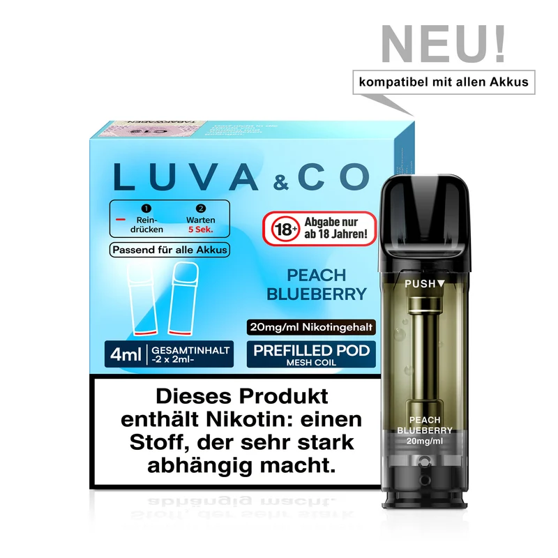LUVA & CO Prefilled Pod Peach Blueberry