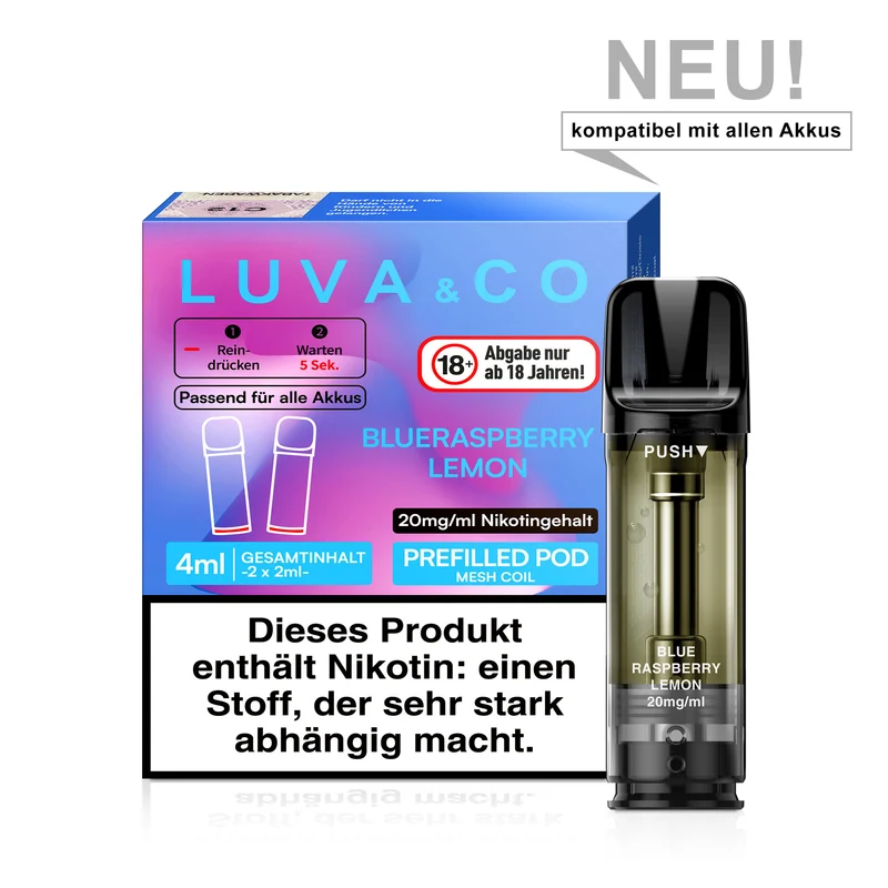 LUVA & CO Prefilled Pod Blueraspberry Lemon