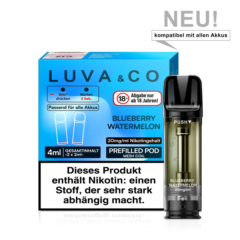 LUVA & CO Prefilled Pod Blueberry Watermelon