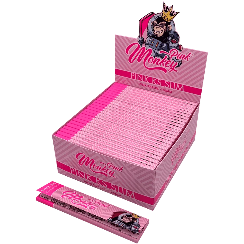 Monkey King King Size Papier Slim Pink 14gr 32 Blatt